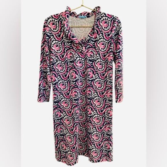 J McLaughlin Paisley Long Sleeve Dress - Picture 1 of 5